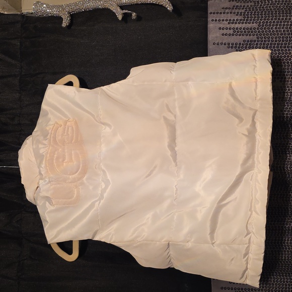 UGG White Puffer Vest